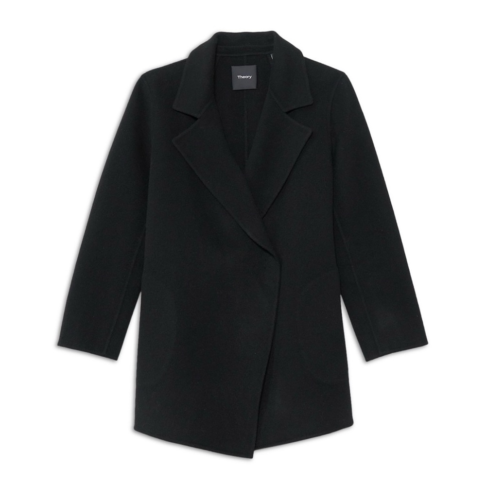 NWT | Theory | Clairene Double Face Jacker | Black - Picture 4 of 8